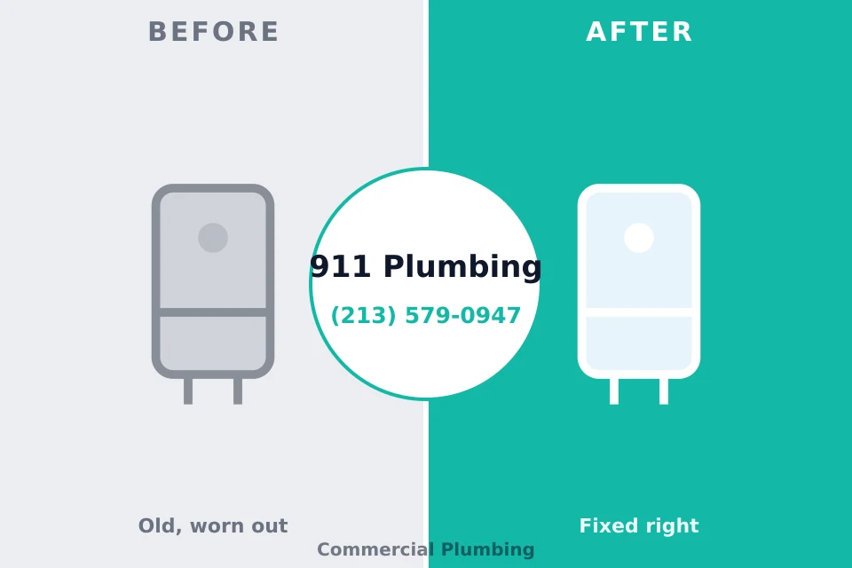 Before and after: plumbing company Fairhope, PA